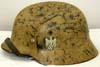Army M40 tropical helmet with personalized camo pattern