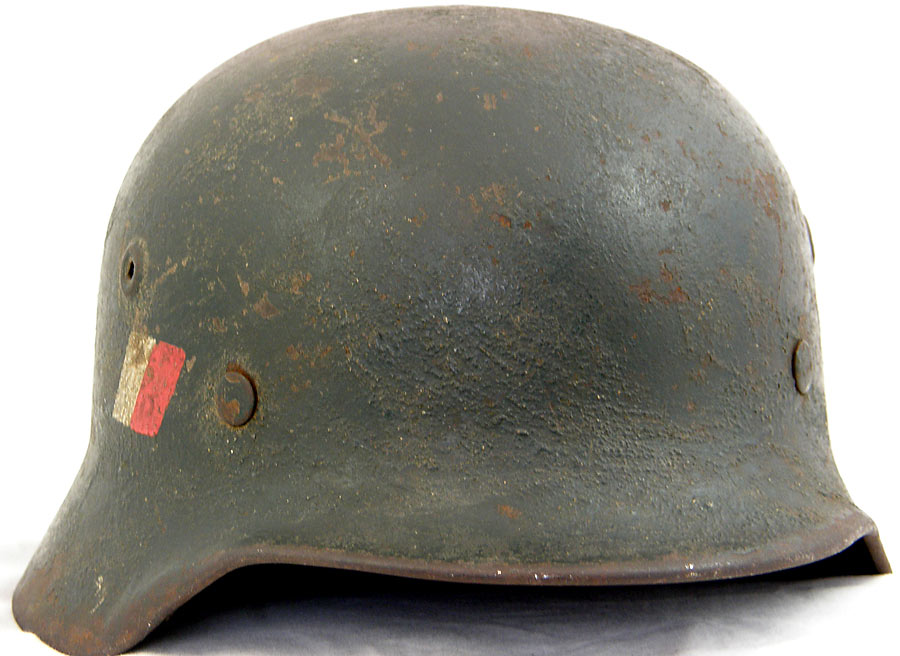 French Foreign Volunteer Army helmet with hand-painted finish