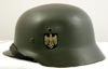 Model 1935 pattern, Heer OFFICER'S double-decal ALUMINUM parade helmet
