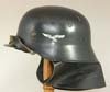 Luftwaffe Fire Brigade helmet with full neck skirt