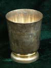 Silver cup inscribed FUR BESTEN BUNKER PARIS 1940 made by CHRISTOFLE