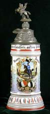 Imperial German Army stein of Rervervist Dunker