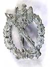 Heer / Waffen SS Infantry Assault badge in silver