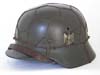 Army M40 single decal combat helmet with half basket chickenwire by ET