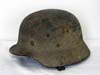 Named Army single decal M40 helmet with rough texture Normandy camouflage