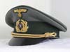 Rare named Kriegsmarine Coastal Artillery Konteradmiral Joachim Plath visor hat