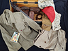 Japanese military instruments crate with uniform contents