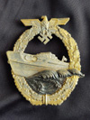 Kriegsmarine 2nd pattern S-Boat badge by Schwerin Berlin