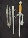 Luftwaffe Officer dagger by SMF with hanger and portepee