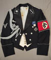 Exceedingly rare and museum quality Totenkopf Untersturmfuhrer Dress Mess evening jacket and vests
