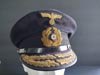 Kriegsmarine Admiral visor hat with bullion insignia 