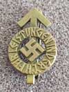 Hitler Youth Proficiency miniature badge in bronze